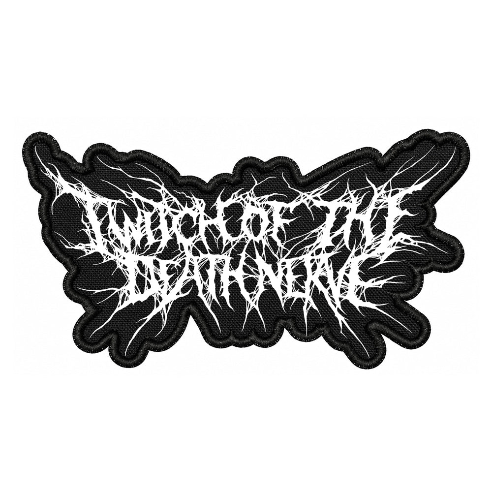 TWITCH OF THE DEATH NERVE - Logo PATCH (WHITE)