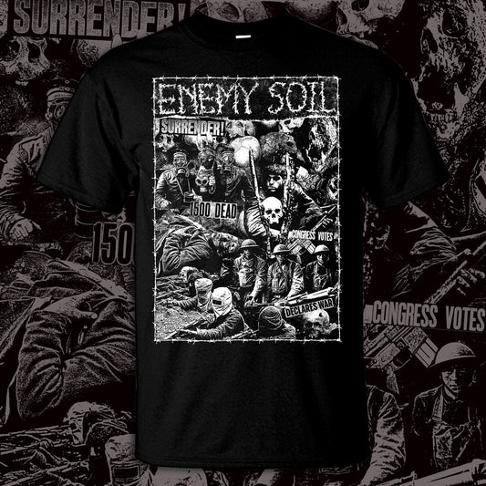 ENEMY SOIL - Surrender T-SHIRT (BLACK)