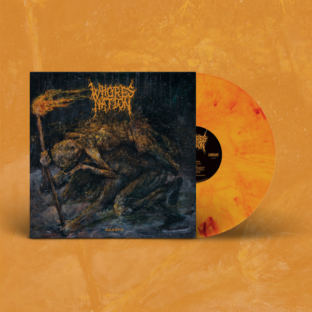 WHORESNATION - Dearth LP (ORANGE/BLACK SMOKE)