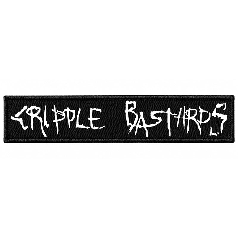 CRIPPLE BASTARDS - Logo PATCH (WHITE)