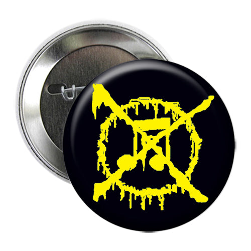 ANTI-MUSIC - Logo BUTTON (YELLOW) 25mm/1"