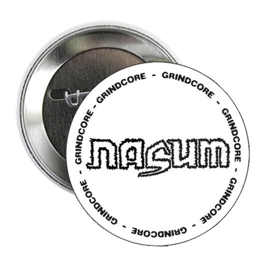NASUM - Grindcore (BIAŁY) PRZYCISK