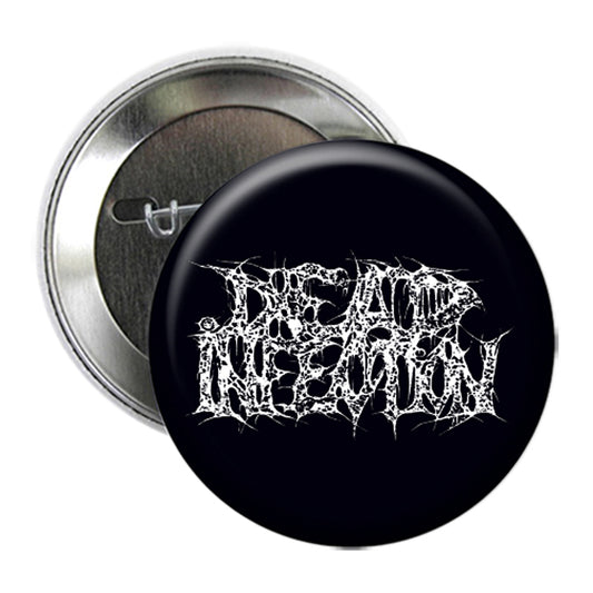 DEAD INFECTION - PRZYCISK Z LOGO (BIAŁY)
