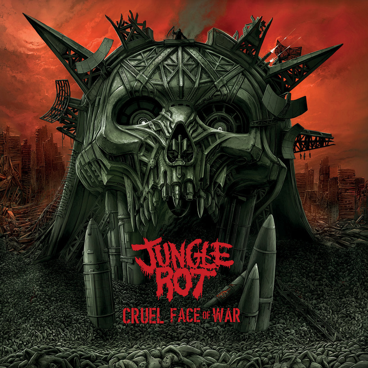JUNGLE ROT - Cruel Face of War LP (GREEN)