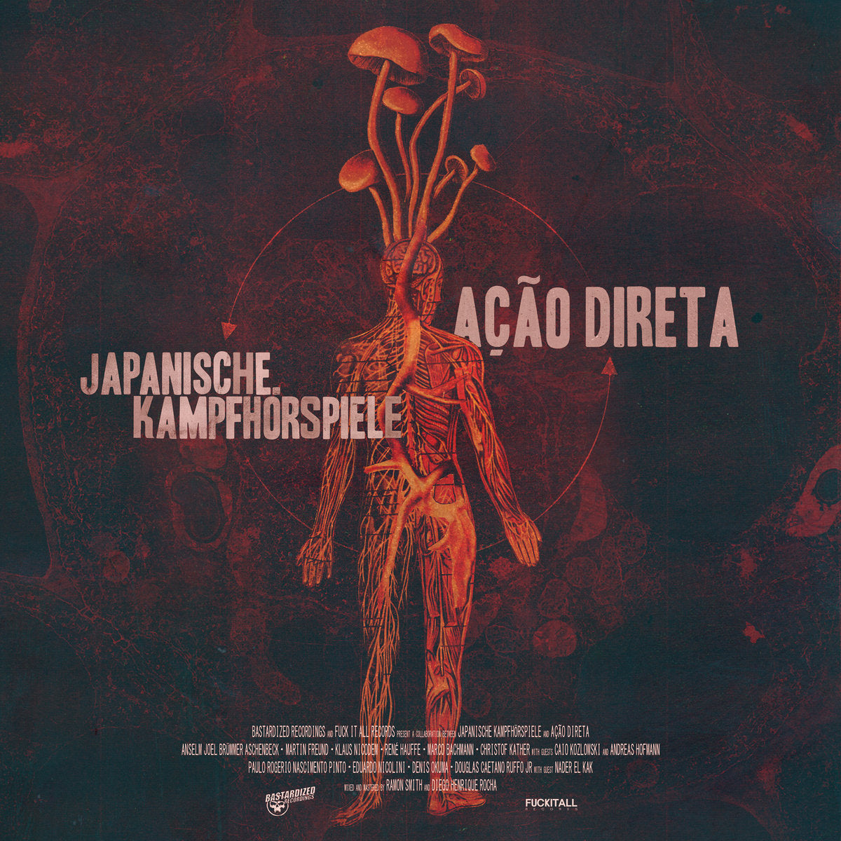 ACAO DIRETA / JAPANISCHE KAMPFHORSPIELE - Split CD (digipak)