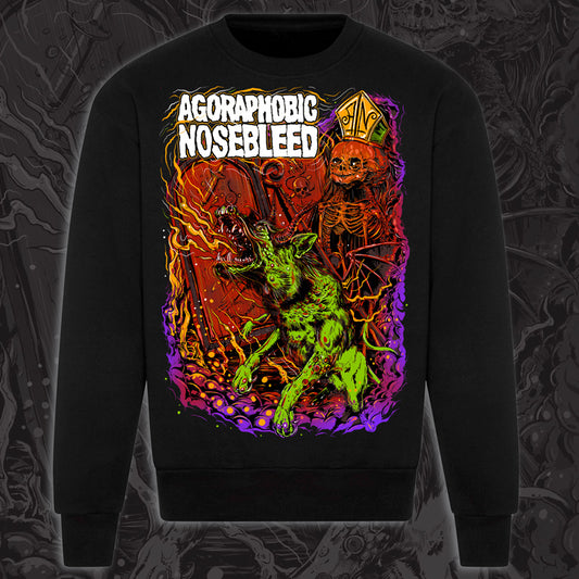 AGORAPHOBIC NOSEBLEED - Dog CREWNECK SWEATSHIRT