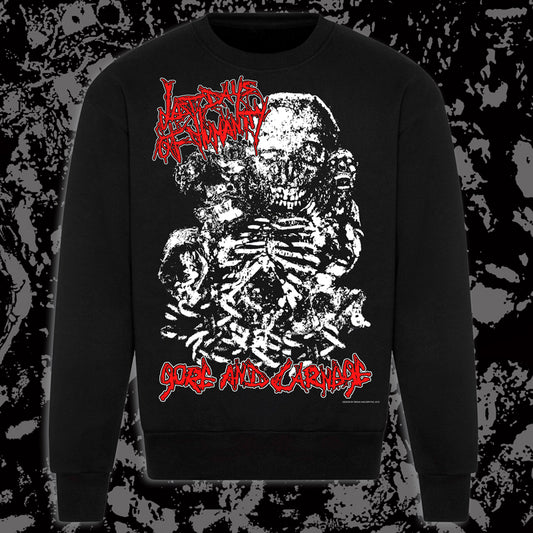 LAST DAYS OF HUMANITY - Gore And Carnage CREWNECK SWEATSHIRT