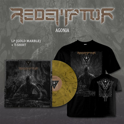 REDEMPTOR - Agonia LP (GOLD MARBLE) + T-SHIRT